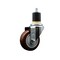 Service Caster 3.5'' SS Maroon Poly Wheel Swivel 1-7/8'' Expanding Stem Caster SCC-SSEX20S3514-PPUB-MRN-178 - alternate 1